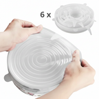 Reusable Stretch Silicone Food Covers – Keep Food Fresh Without Plastic