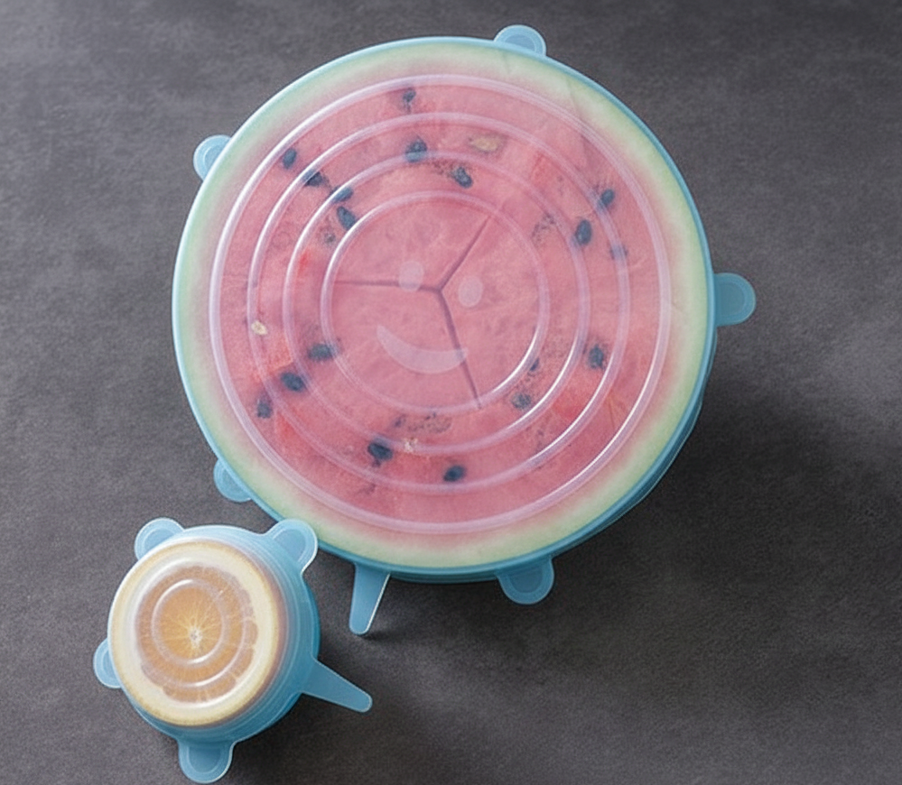 Reusable Stretch Silicone Food Covers – Keep Food Fresh Without Plastic