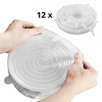 Reusable Stretch Silicone Food Covers – Keep Food Fresh Without Plastic