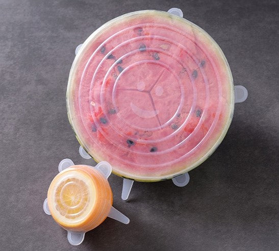 Reusable Stretch Silicone Food Covers – Keep Food Fresh Without Plastic